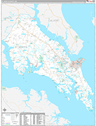 St. Mary's Wall Map Premium Style